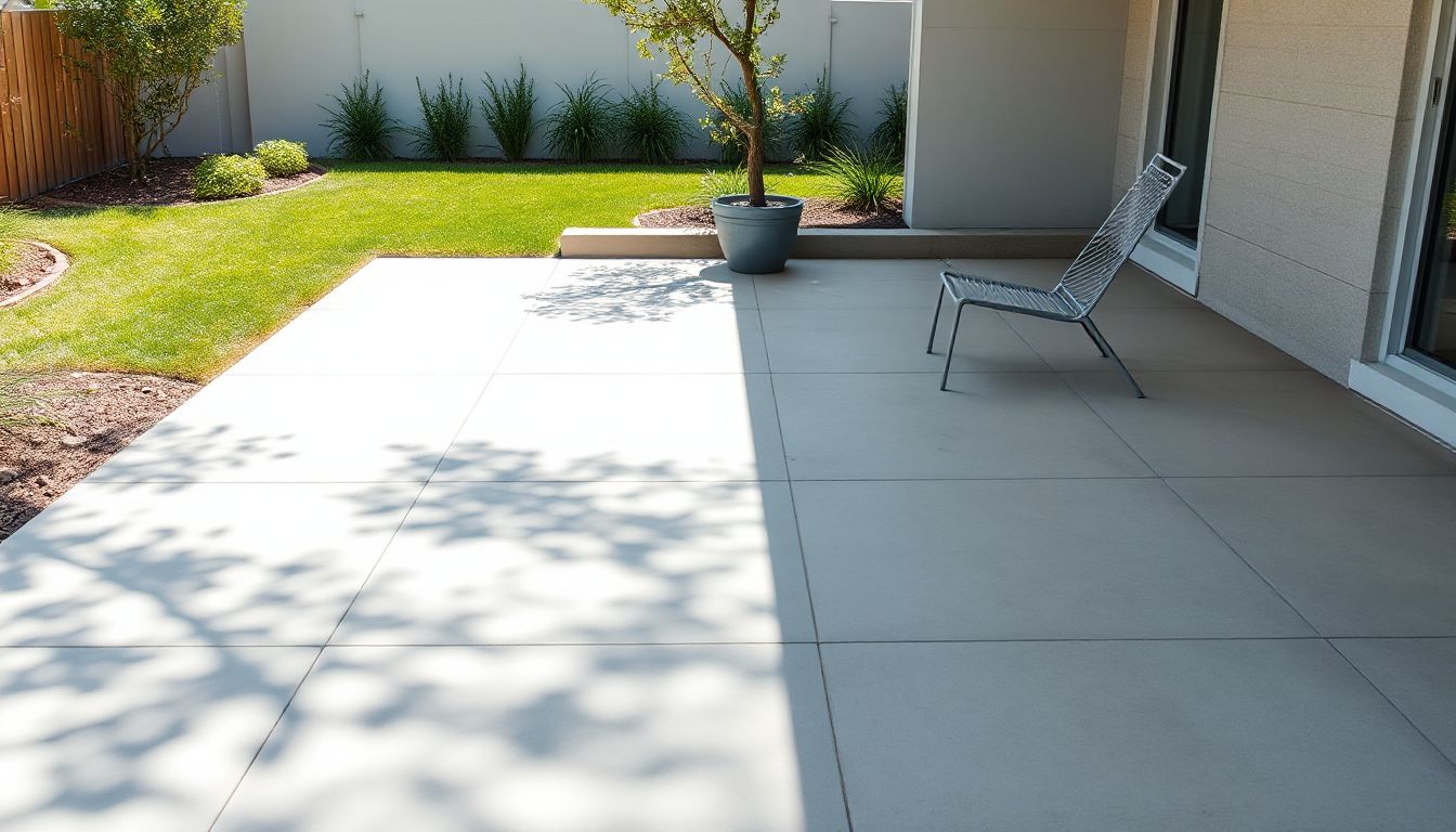 concrete patio